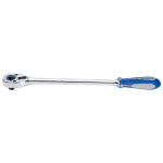 1/2" Drive PUSH REVERSIBLE RATCHET 10" RUBBER CHROME