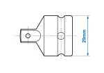 1/2" Female to 3/8" Male Impact Adapter Cr-Mo - Image 2
