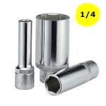 1/4" Drive 6PT Flank Deep Socket 6MM 50MM Length