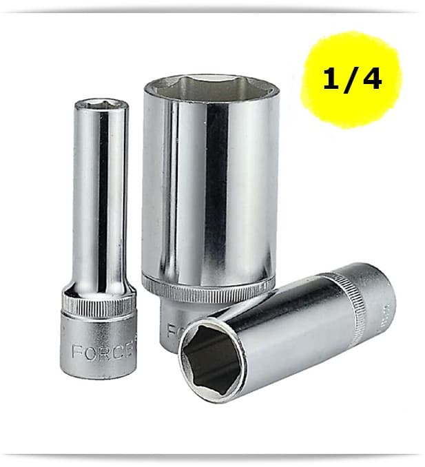52550-force-2.jpg 1/4" Drive 6PT Flank Deep Socket 6MM 50MM Length - Image 1