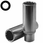 1/4" Drive 12PT Flank Deep Socket 14MM 50MM Length
