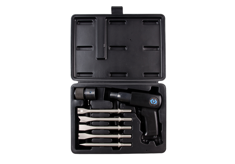 5H210.png 9PC Air Hammer Set Includes Hex Chisels - Image 1