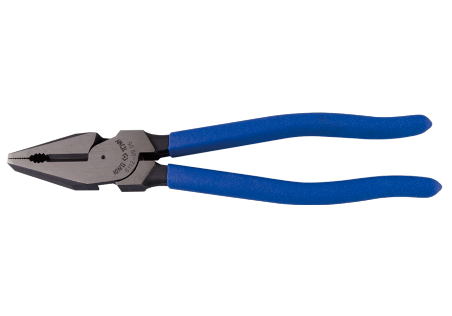 6112C.png HI LEVERAGE COMBINATION PLIERS 9" 225MM Length PLASTIC COATING - Image 1