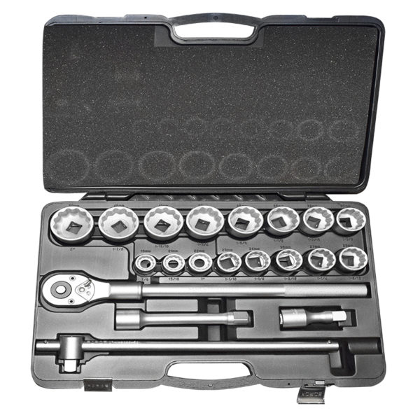 6201SB-web-600x600-1.jpg 20PC 3/4" Drive 12PT Socket Set 7/8"-2" - Image 1