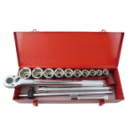 14PC 3/4" Drive Socket Set 6PT Metric Chrome