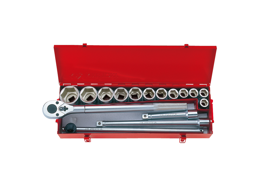 6316MR.png 16PC 3/4" Drive Socket Set 6PT Metric Chrome - Image 1