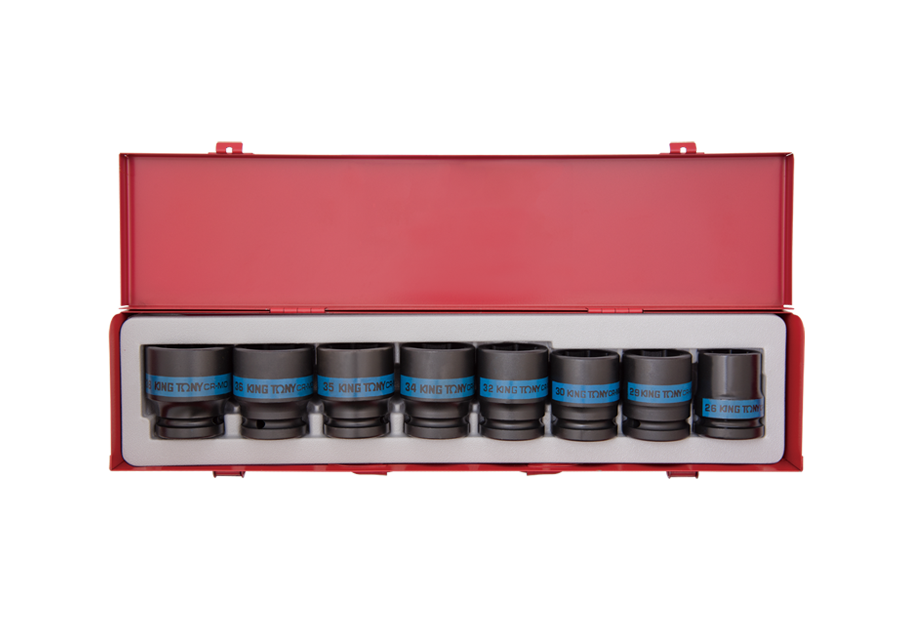 6409MP10.png 8PC 3/4" Drive Impact Socket Set Metric Black - Image 1