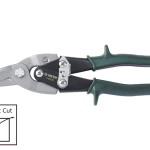 Aviation Tin Snips Right Cut Green 10" - Heavy Duty Compound Action Metal Cutting Shears