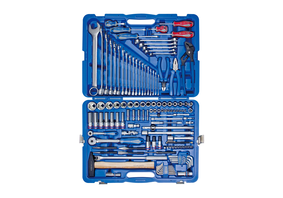 7528MR.png 128PC 1/4″ & 1/2″ Drive Combination Socket Set 6PT - Professional Metric Mechanic Tool Kit - Image 1