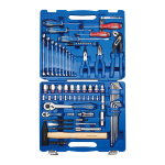 81PC 1/4″ & 1/2″ Drive Combination Socket Set Metric - Professional Ratchet & Tool Kit