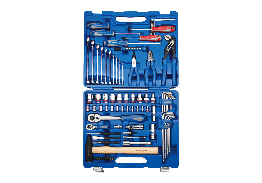 7581MR.png 81PC 1/4″ & 1/2″ Drive Combination Socket Set Metric - Professional Ratchet & Tool Kit - Image 1