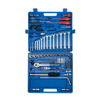 97PC 1/4" & 1/2" Drive Socket Set 6PT Chrome