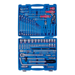 97PC 1/4" & 1/2" Drive Socket & Wrench Set 6PT