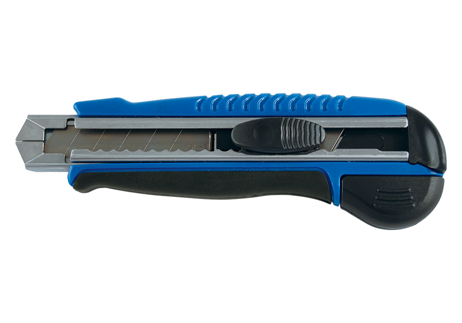 7971-07-18mm-Automatically-Reloading-Utility-Cutter.png 7" Utility Cutter with 18mm Snap-Off Blades - Automatic Reloading Heavy Duty Utility Knife - Image 1
