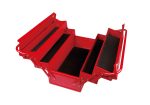 3 Section Foldable Tool Chest Steel Storage Box - Heavy-Duty Cantilever Metal Toolbox for Professional Tool Storage - Image 3