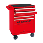 5 Drawer Ball Bearing Type Tool Trolley 5" Caster Blue