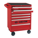 7 Drawer Ball Bearing Type Tool Trolley 5" Caster Blue