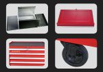 7 Drawer Tool Trolley 26" Rolling Cart Ball Bearing - Image 4