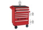 7 Drawer Tool Trolley 26" Rolling Cart Ball Bearing - Image 2