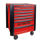 7 Drawer Ball Bearing Type Tool Trolley Bumper + 5" Caster Blue