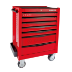 7 Drawer Ball Bearing Type Tool Trolley 5" Caster