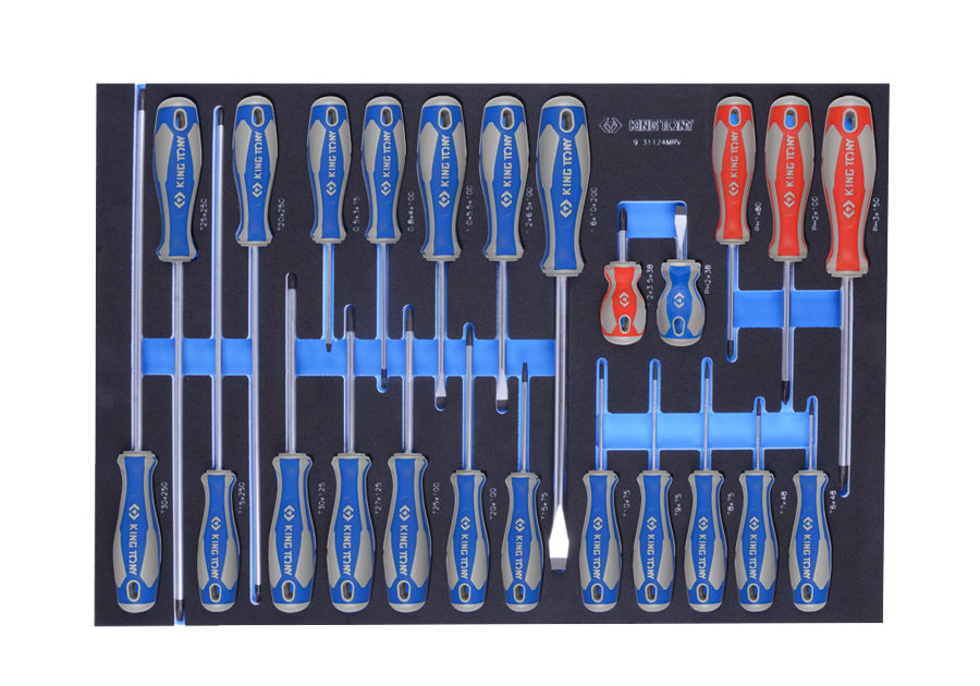 9-31124MRV.png 24PC Screwdriver Set For Trolley EVA Foam - Image 1