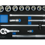 14PC 3/4" Drive Socket Wrench Set 6PT Chrome With EVA Tray