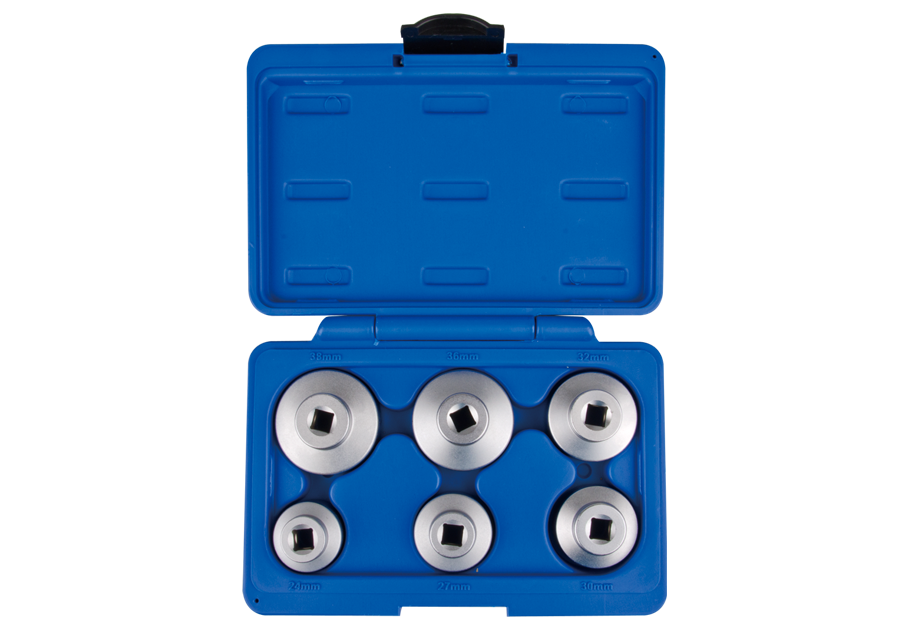 9AE8006.png 6PC Oil Filter Socket Wrench Set - 3/8" Drive Oil Filter Cap Socket Kit - Image 1