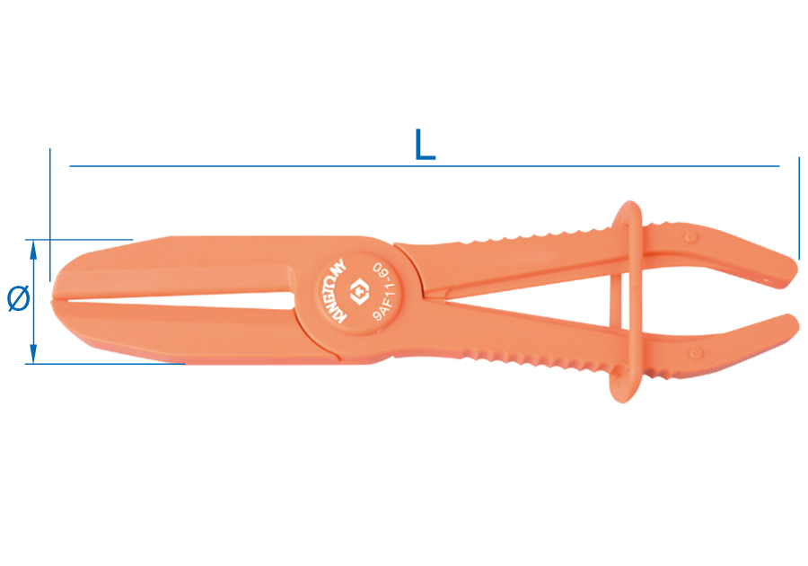 9AF11.png 7-9/32″ Hose Pinch Pliers 30MM - Adjustable Hose Clamp Tool for Fuel, Coolant & Brake Hoses - Image 1
