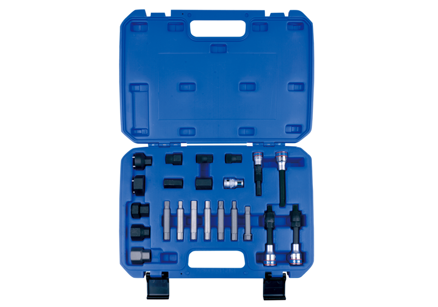 9DA022.png 22PC Alternator Tool Set - Freewheel Pulley Removal & Installation Kit - Image 1