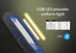 7W LED Rechargeable Work Lamp - COB & SMD Magnetic Inspection Light - Image 5