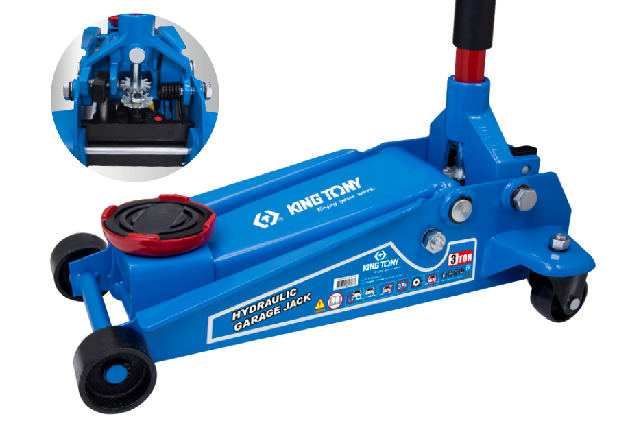 9TY132.png Hydraulic Garage Jack 3 TON H: 130–465MM - Image 1