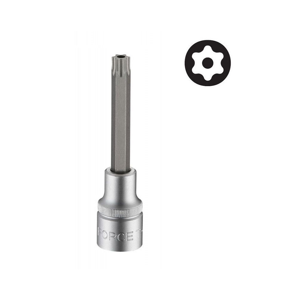 Force-Star-tamperproof-socket-bit-347100.jpg 1/2" Drive Star Tamperproof Socket Bit T45H 100MM Length - Image 1