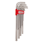 13PC Extra Long Ball Point Hex Key Set Imperial - SAE Allen Key Set Inches
