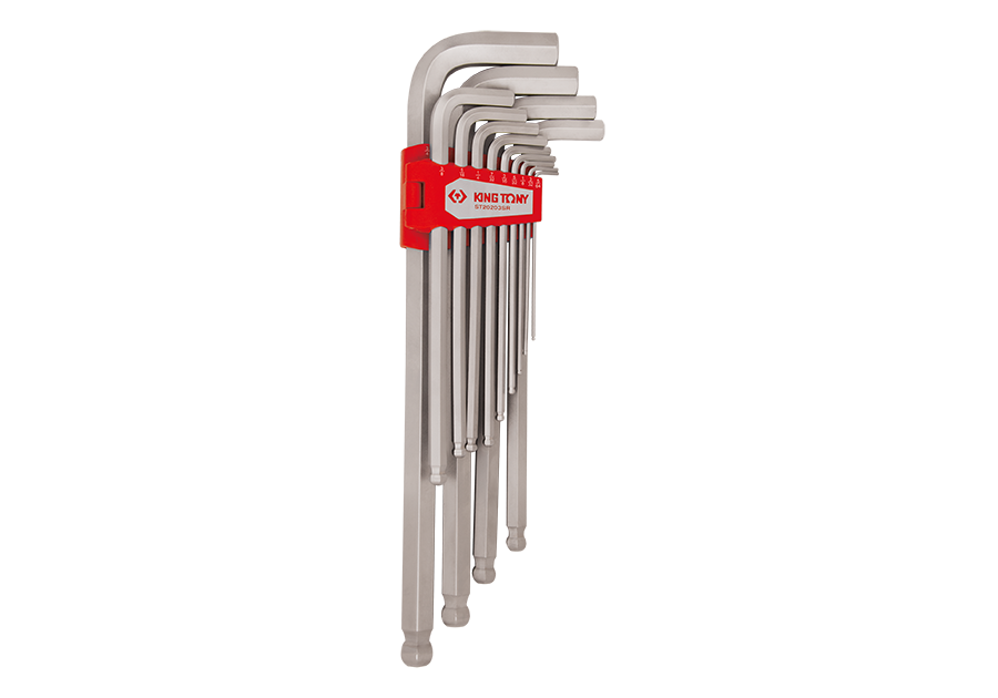 ST20203SR.png 13PC Extra Long Ball Point Hex Key Set Imperial - SAE Allen Key Set Inches - Image 1