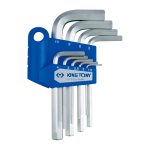 9PC Short Arm Hex Key Set 1.5-10mm Metric