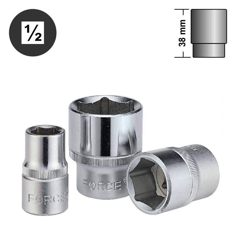 force-545N-socket-18mm.jpg 1/2" Drive 6PT Socket 33MM 45MM Length - Image 1
